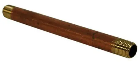 SK0459113-US20260702-105043-0 Jones Stephens N20008 Nipple Fitting 1/8 x 5 Red Brass Pipe Nipple - Image 1