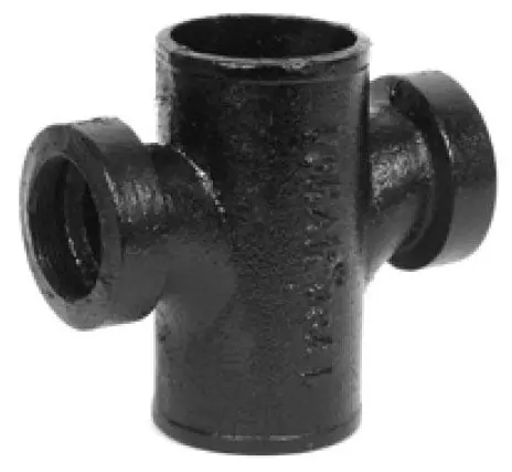 Charlotte Pipe and Foundry 00428 - NHP2X112XTAP CROSS 2X1-1/2 NO-HUB CI SAN TAPPED