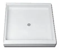 Florestone 4834-1-WHT Shower Receptor 1-Piece 48 Inches x 34 Inches