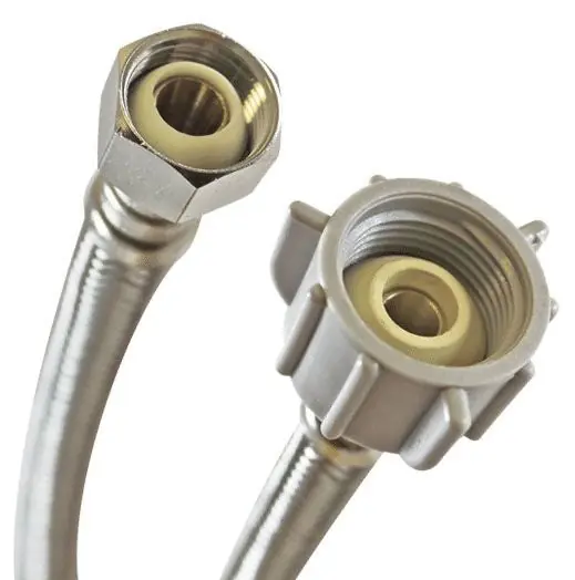 SK0459462-US20260702-105043-0 Fluidmaster B1T12 12 Braided Stainless Steel Toilet Connector 3/8 Compression x 7/8 Ballcock - Image 1