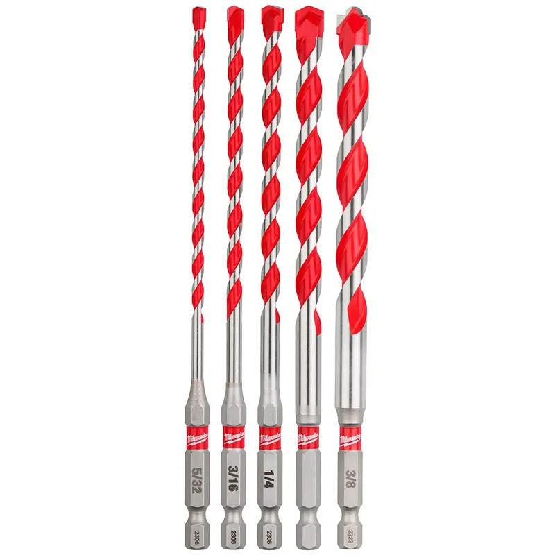 SK0459870-US20260702-105043-0 Milwaukee 48-20-9051 5PC. SHOCKWAVE Carbide Hammer Drill Bit Kit - Image 1