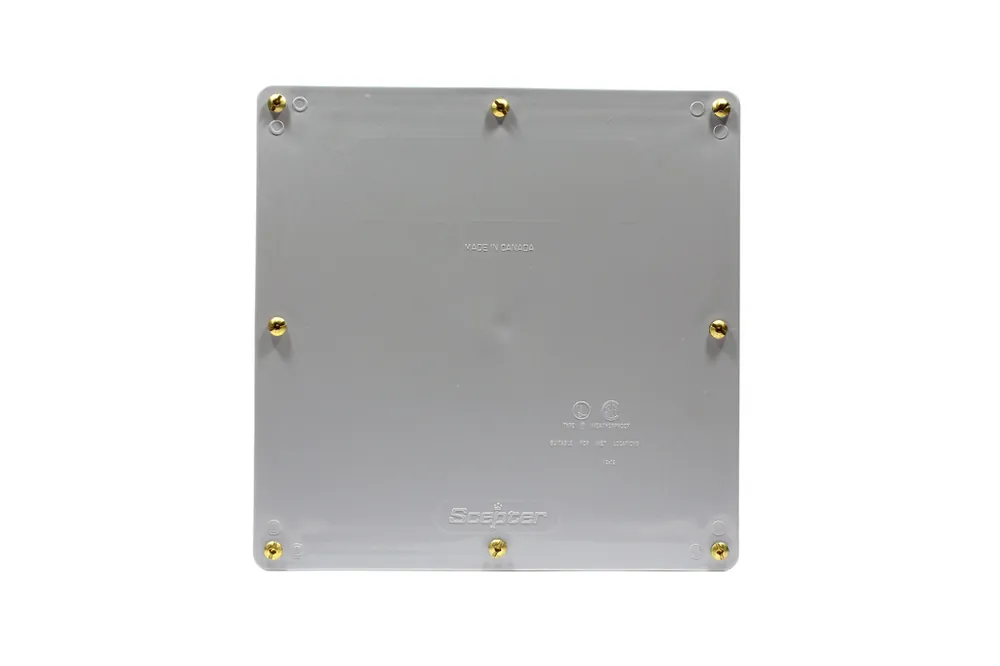 CANTEX 077666 12 x 12 x 6 PVC Junction Box w/Gasket