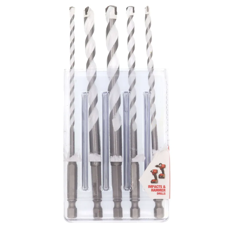 Milwaukee 48-20-8898 Shockwave Impact Duty Carbide Multi-Material Drill Bit Set - 5PC