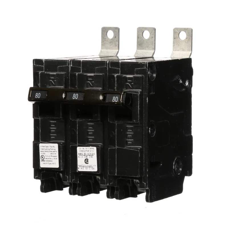 Siemens B380 Low Voltage Molded Case Circuit Breaker Type BL 3-Pole 240VAC 10 kA