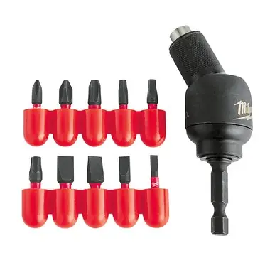 Milwaukee 48-32-2301 Shockwave 11-Piece 30 Degree Knuckle Pivoting Bit Holder