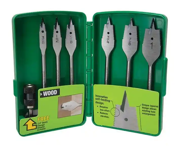SK0460401-US20260702-105043-0 Greenlee 34AR-6 Self Feed Wood Spade Bit Kit - Image 1