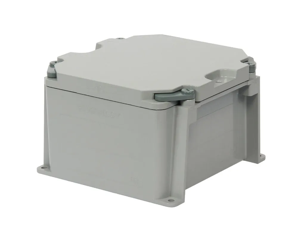 Kraloy Fittings 278304 IPEX 6 x 6 x 4 Inch NEMA 1/2/3R/4/4X/6/6P/12/13 PVC Junction Box