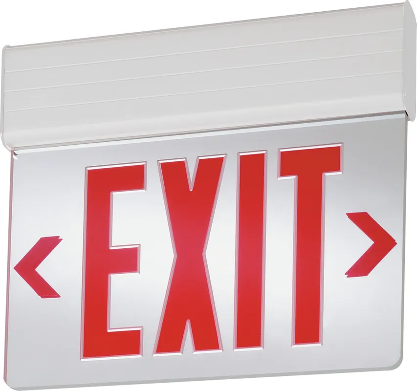 Lithonia Lighting EDG1RMRELM6 Surface Mount LED Edge-Lit Exit Sign, 120-277V