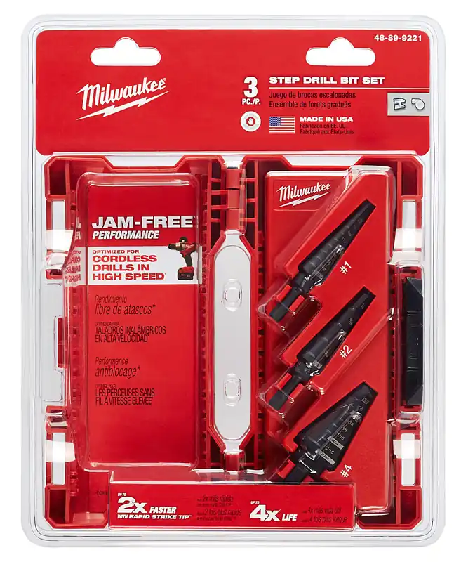 Milwaukee 48-89-9221 Step Drill Bit Set