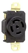 Pass & Seymour L2130R Turnlok Single Receptacle 30A 120/208V 5 Wire NEMA L21-30R