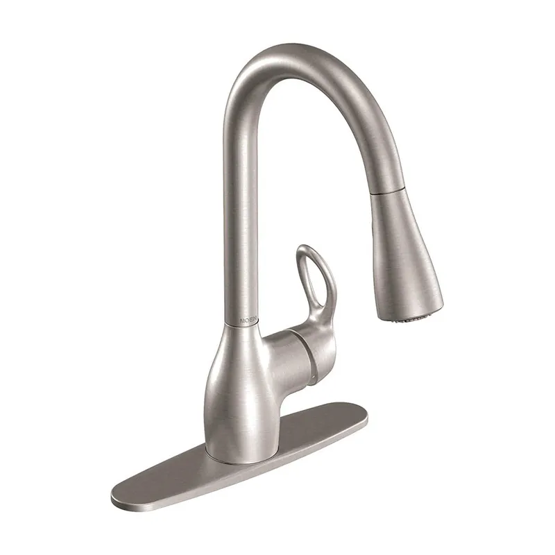 SK0461349-US20260702-105043-0 TRUE VALUE CA87011SRS Moen Kitchen Faucet With Pull Down Spout, Single Handle, Spot-Resistant Stainless Steel - Image 1