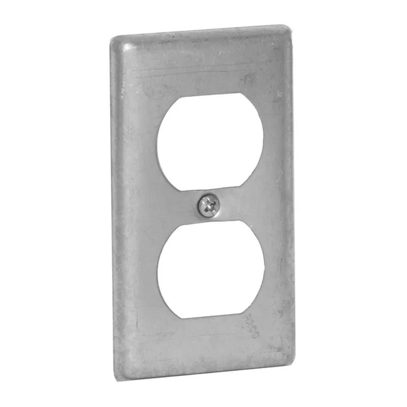 TRUE VALUE 864 Duplex Steel Receptacle Handy Box Cover