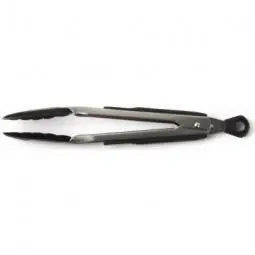 True Value 1054627 OXO Good Grips Kitchen Tongs Stainless Steel Black Nylon Heads 9-In.