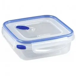 True Value 03314706 Sterilite Ultra-Seal Food Container Square Clear/Blue 4-Cups