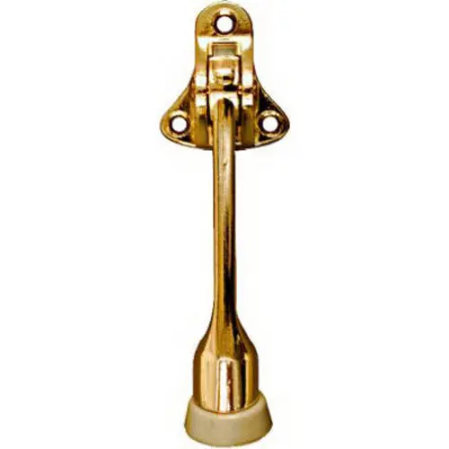 SK0462720-US20260702-105043-0 TRUE VALUE N184-259 4 Inch Brass Kickdown Door Stop - Image 1