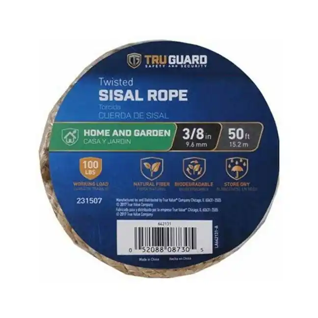 TRUE VALUE 642131 TG 3/8X50 TWIST SISAL