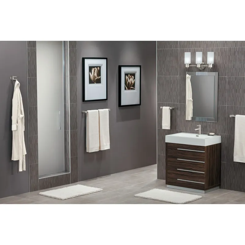 Creative Specialties YB0402BN Moen Align Brushed Nickel Double Robe Hook