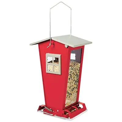 TRUE VALUE NA35194 Audubon Snack Shack Bird Feeder Squirrel-Resistant Holds 7-Lbs.
