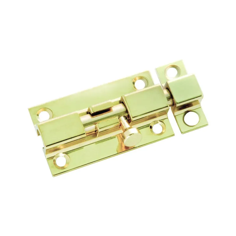 TRUE VALUE 1853 Door Barrel Bolt, Brass, 3-In.