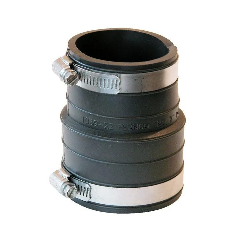 TRUE VALUE P1059-22 2 x 2-Inch Flexible Coupling Connects Socket to Pipe
