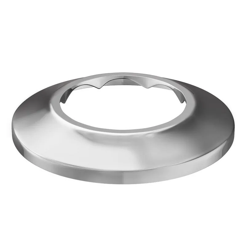 Jones Stephens E01150 Sure Grip 1-1/2 in. Metal Shallow Box Escutcheon in Chrome