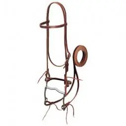 SK0464684-US20260702-105043-0 True Value 20-0350 Weaver Leather Horse Bridle, Burgundy Latigo Leather, 4-3/8-In. Curb Bit, 5-Ft. Reins, 5/8-In. - Image 1