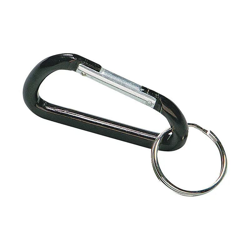 TRUE VALUE KC127 Hy-Ko Key Ring, C-Clip, Aluminum, 3-1/8-In.