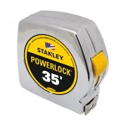 TRUE VALUE 33-835 Stanley Powerlock Tape Measure, 35-Ft. x 1-Inch