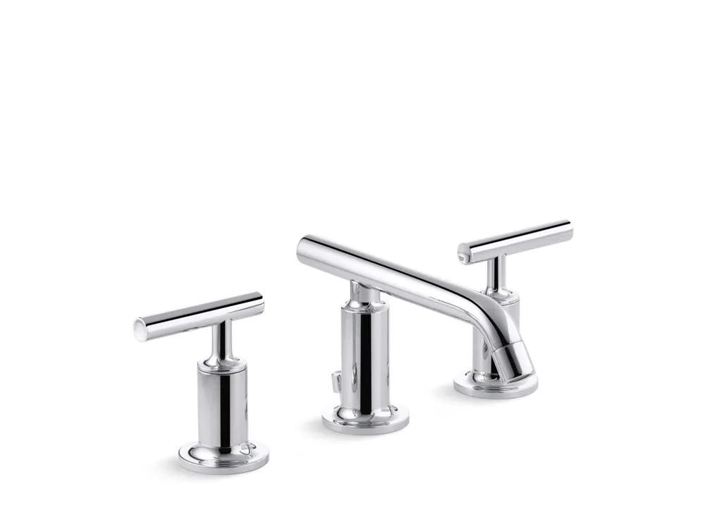 SK0465369-US20260702-105043-0 KOHLER 087206751059 K-14410-4-CP Purist Widespread Bathroom Sink Faucet with Low Lever Handles and Low Spout Polished Chrome - Image 1