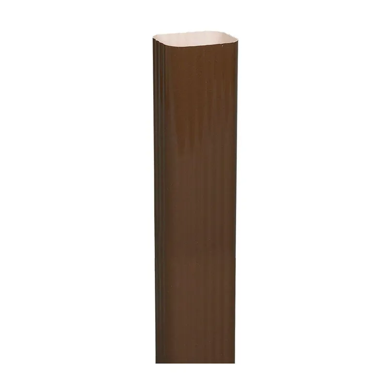 TRUE VALUE 2401019120 Downspout, Brown Aluminum, 2 x 3-In. x 10-Ft., Must Purchase In Quant. of 10