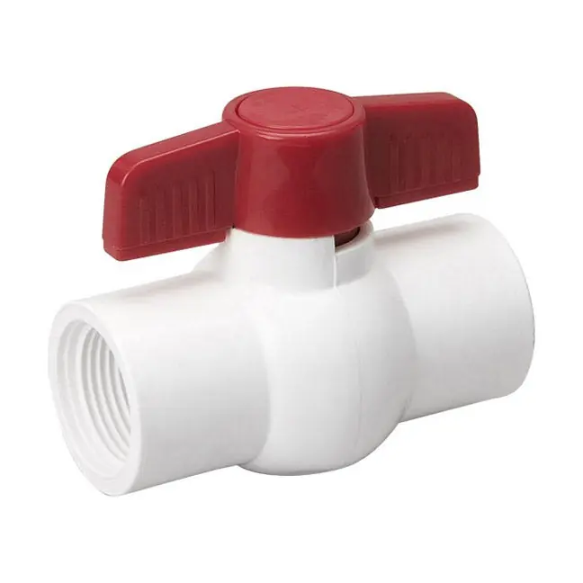 TRUE VALUE 107-136 1-1/4WHT PVC BallValve