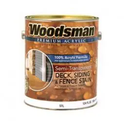 TRUE VALUE STL7-GL Woodsman Acrylic Deck, Siding & Fence Stain, Semi-Transparent, Cedar, 1-Gal., Must Purchase in Quantities of 2