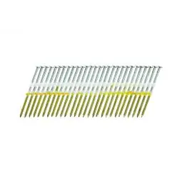 TRUE VALUE HL27ASBS 2,500 Count .120 x 3 Inch Full Round Head Ring Shank 20 Degree Hot Dipped Galvanized Plastic Strip Framing Nail
