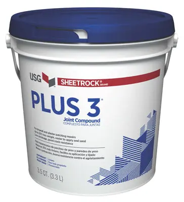 TRUE VALUE 384013 1-Gallon Plus 3 Lightweight Joint Compound