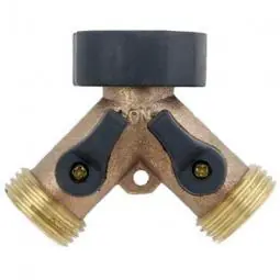 TRUE VALUE 13GT Green Thumb Brass 2-Way Connector