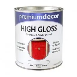 SK0465894-US20260702-105043-0 TRUE VALUE PDL1-QT Premium Decor White Gloss Enamel Paint, Qt. - Image 1