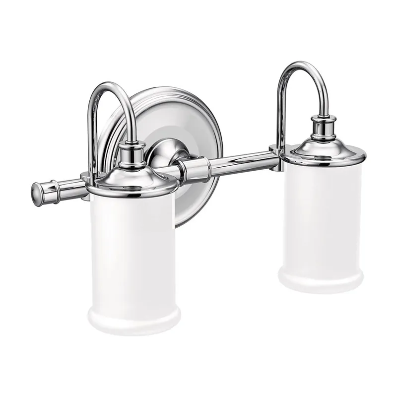 Creative Specialties YB6462CH Moen Belfield Chrome Two Globe Bath Light