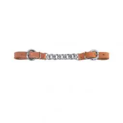 TRUE VALUE 30-1355 Weaver Leather Horse Curb Strap Single Flat Link Russet Leather 5/8-In.