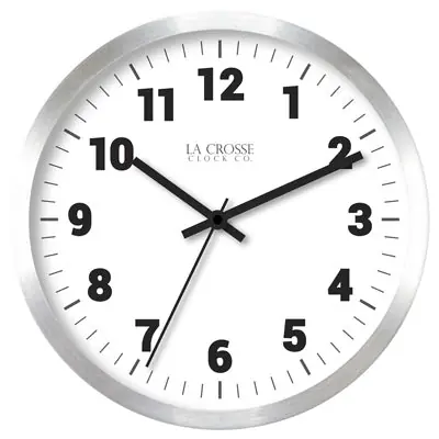 SK0466112-US20260702-105043-0 TRUE VALUE 404-2626 10 SLV MTL WALL CLOCK - Image 1