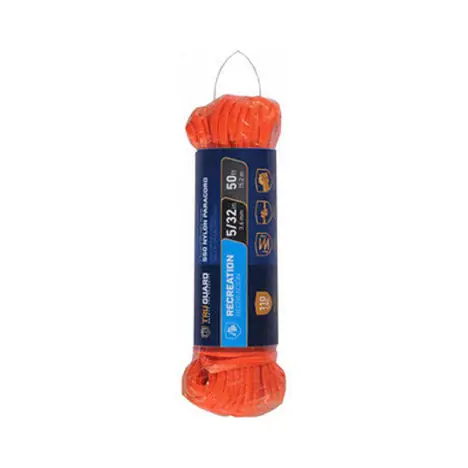 TRUE VALUE 642621 TG 5/32X50 ORG PARACORD