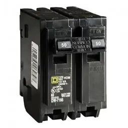 TRUE VALUE HOM250CP Square D Homeline 50-Amp Double-Pole Circuit Breaker