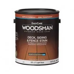TRUE VALUE STLLT-GL Woodsman Acrylic Deck, Siding & Fence Stain, Semi-Transparent Light Base, 1-Gal.