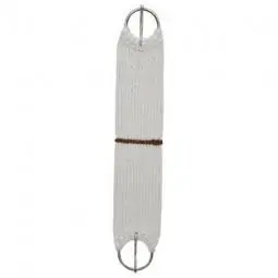 TRUE VALUE 35-2285-24 Weaver Leather Pony Cinch, White/Brown Rayon, 24-In.
