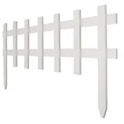 True Value RC75W White Deluxe Cape Cod Picket Fence 18-In x 3-Ft