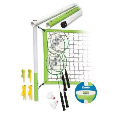 TRUE VALUE 50601 Franklin Badminton & Volleyball Set, Intermediate