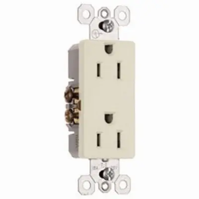 True Value 885LACP8 10PK15A ALM DECO OUTLET 15A 125V