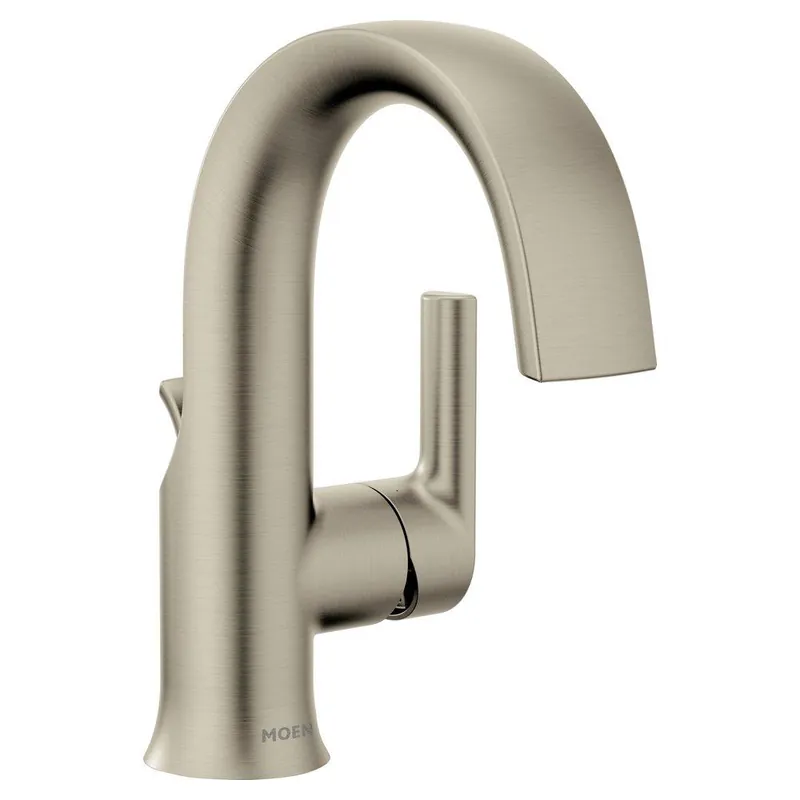 Moen S6910BN Doux Single Handle Bathroom Sink Faucet in Brushed Nickel