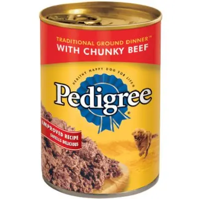 TRUE VALUE 10115000 Pedigree Dog Food Chunky Chopped Beef 13.2-oz
