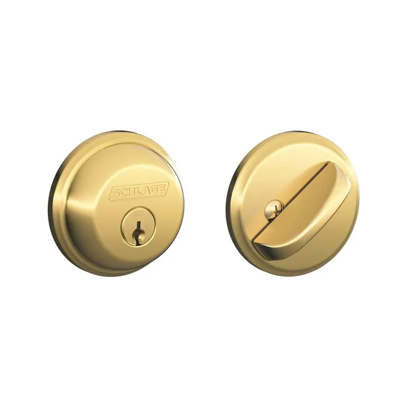 SK0468540-US20260702-105043-0 True Value B60NV505 Single Cylinder Deadbolt Maximum Security Bright Brass - Image 1