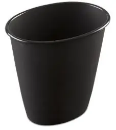 True Value TV210885 1.5GAL Black Wastebasket